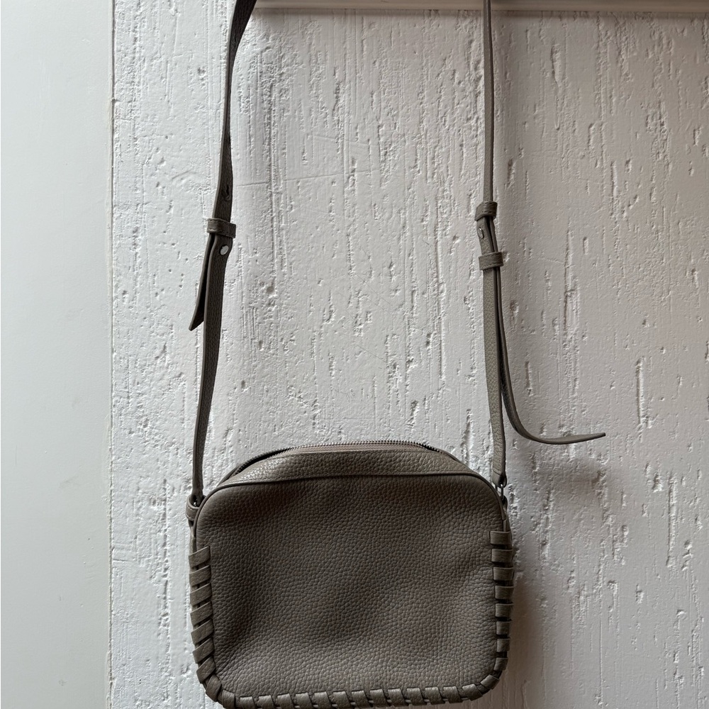 All Saints Taupe Crossbody Bag